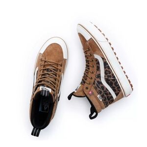 Vans Sk8 Hi MTE-2 Chipmunk Leopard Print Sneakers Womens 5.5 EUC